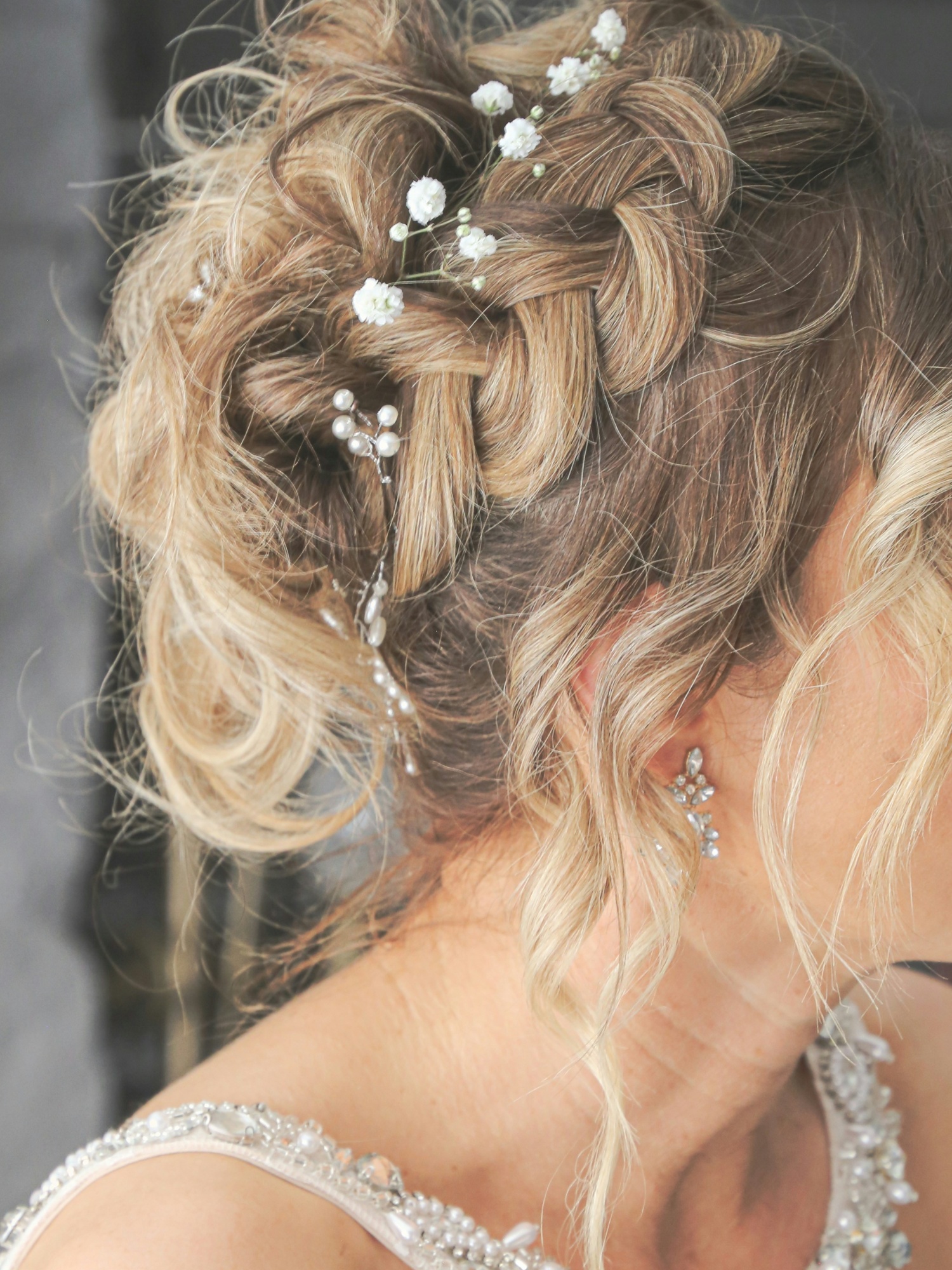 Bridal hair styling